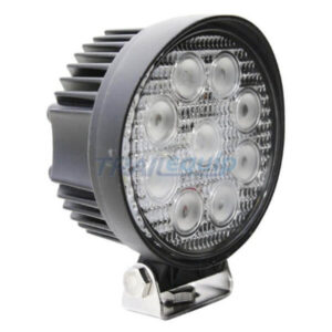 "27W LED Round Work Lamp - 60° Wide Flood Beam | Venta Txl9527 9"