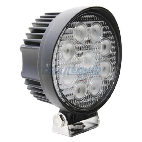 "27W LED Round Work Lamp - 60° Wide Flood Beam | Venta Txl9527 9"