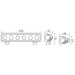 "30W 6LED Driving Light Bar 275mm - 10 Pencil Beam | Bright & Powerful Illumination"