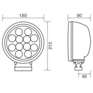 "Venta 12 LED 60W Driving Light - Flood or Spot | Bright & Powerful Lighting"