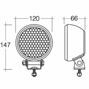 Narva 72422 9-33V LED Rubber Body Work Lamp Flood Beam – 850 Lumens | Bright, Durable Lighting for Automotive Work