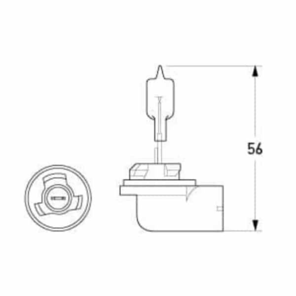 "Hella H11 Halogen Bulb 12V 55W - 30% More Brightness!"