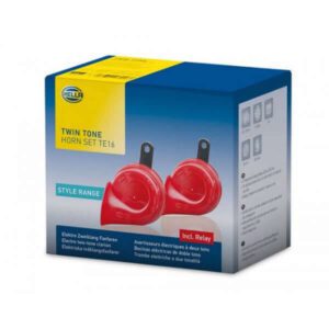 "Hella Air Horn Dual Trumpet Kit - 12V: Get Loud & Be Heard!"