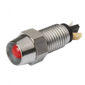 "Hella 2721 12V LED Pilot Lamp - Chrome Body for Maximum Visibility"