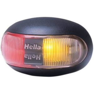 "Hella Duraled Red/Amber Illuminated Side Marker Lamp - Brighten Your Vehicle's Exterior"