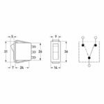 "Hella 4151 Toggle Switch On/On SPDT - 16A @ 12V Contacts Rated"