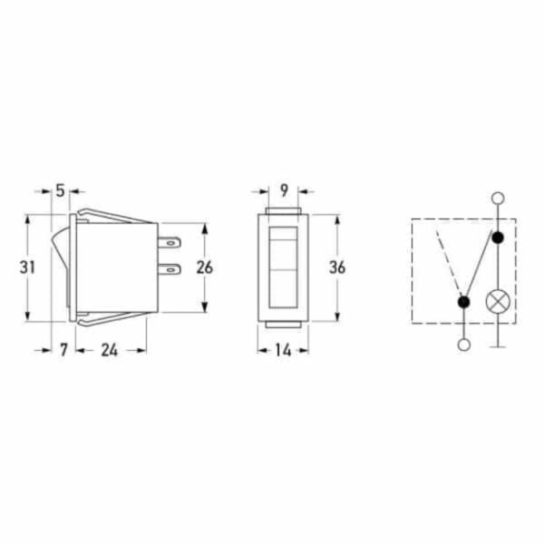 "12V Illuminated Hella Off-On Rocker Switch - Buy Now!"