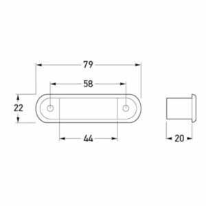 "Hella Interior LED Light 10-33V Flush Mount - Brighten Your Home Instantly!"