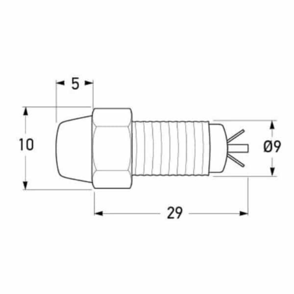 "Hella 2721 12V LED Pilot Lamp - Chrome Body for Maximum Visibility"