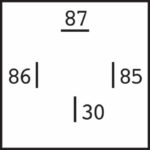 "Hella 12V 4 Pin 40A Mini Relay with Diode - Normally Open"