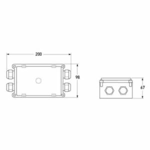 "Hella 2770 Plastic Cable Junction Box: Durable & Reliable Connections"
