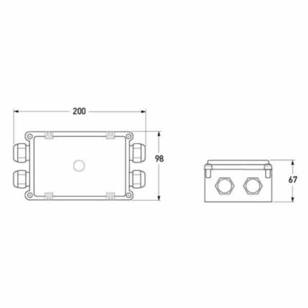 "Hella 2770 Plastic Cable Junction Box: Durable & Reliable Connections"