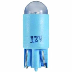 "2 Pack Narva 12V LED Wedge Globes - Blue T-10mm Kw2.1 X 9.5D"