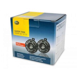"Hella Super Tone Horns 12V - Set of 2 for Off-Road Use"