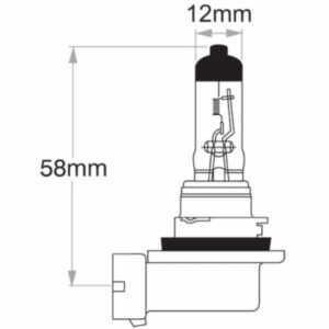 "Oex H11 Globe 12V 55W Long Life - 1 Piece | Long-Lasting, High-Quality Bulb"