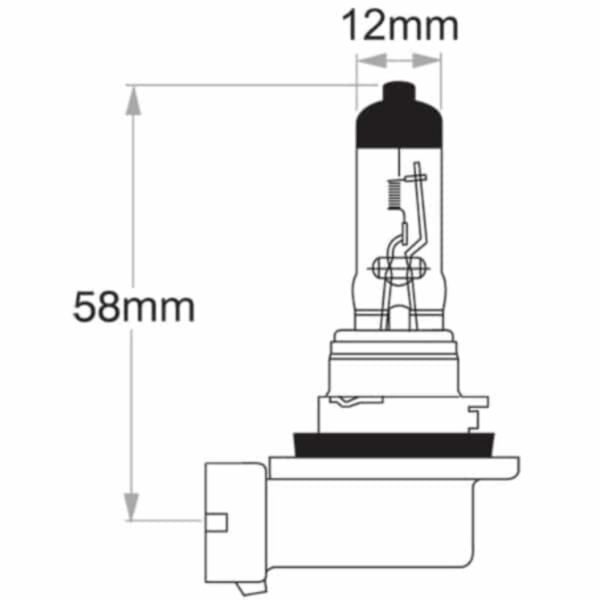 "Oex H11 Globe 24V 70W Long Life - 1 Piece | Long-Lasting, High-Quality Lighting"