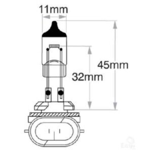 "Oex H27 Globe 12V 27W Standard - 1 Piece | High Quality Lighting Solution"