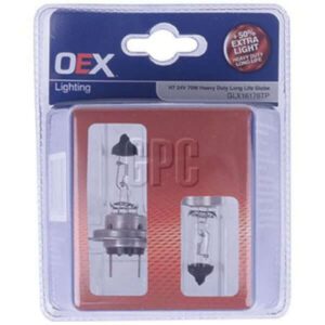 "Heavy Duty Oex Globe H7 24V 70W 50 - 2 Piece Set"