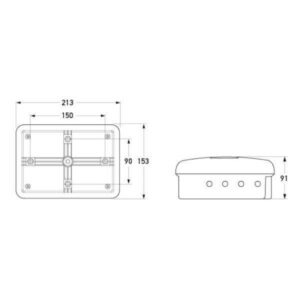 "Heavy Duty Hella 2755 Junction Box - Durable & Reliable Electrical Connections"