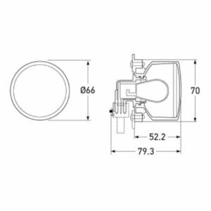 "Hella 60mm Stop/Rear Position Lamp Module - Enhance Your Vehicle's Visibility"