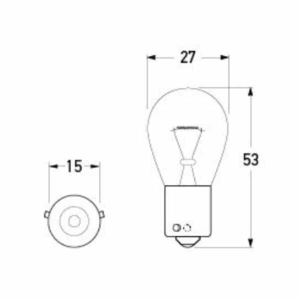 "Hella Ry1221 Bayonet Bulbs - Single Filament Amber Bau15S - Buy Now!"