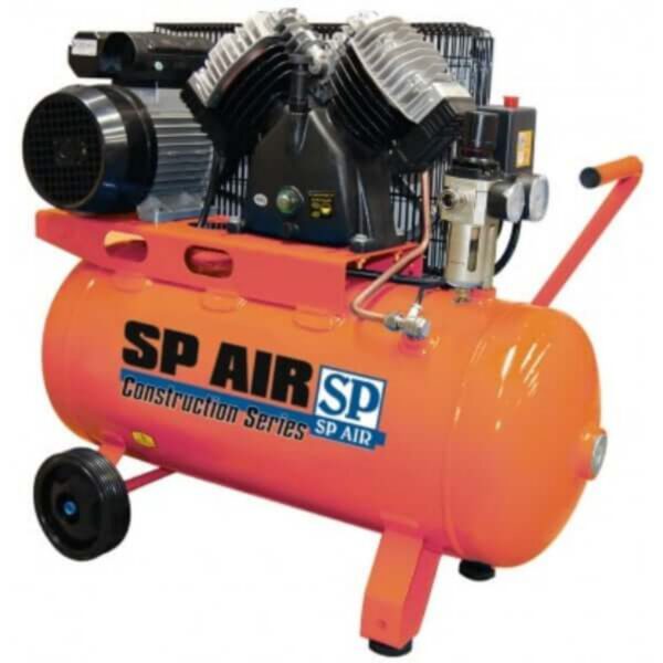 "2.2Hp Cast Iron V-Twin Portable Air Compressor | SP Tools"