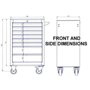 Sp Tools 8 Drawer Custom Series Roller Cabinet