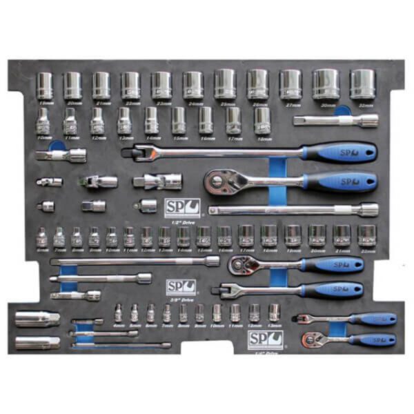 Sp Tools 213Pc Metric Tool Kit In Black Concept Series Tool Box