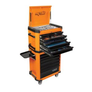 "296Pc Motorsport Series Tool Kit: Orange & Black - SP Tools Concept Kit for Racers"