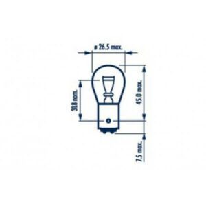 "Narva 12V 21/4W Baz5D Long Life Bayonet Globe - Bright, Durable Lighting for Your Home"