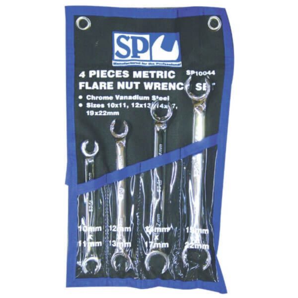 Sp Tools Flare Nut Spanner Set - Metric - 4pc