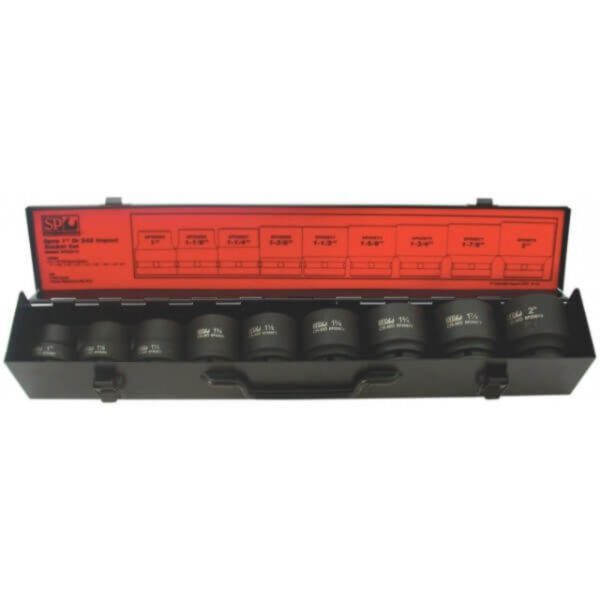 Sp Tools 9Pc 1"Dr Sae Impact Socket Set