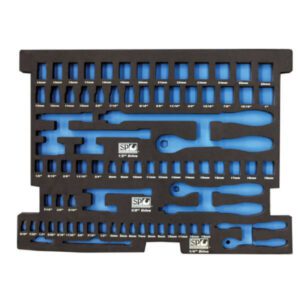 Sp Tools SP50003 81Pc Metric/Sae Sockets & Accessories In Foam Tray