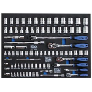 Sp Tools SP50004 84Pc Metric/Sae Sockets & Accessories In Foam Tray