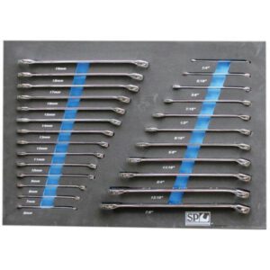 Sp Tools SP50015 22Pce Af & Metric Spanner Set In Foam Tray