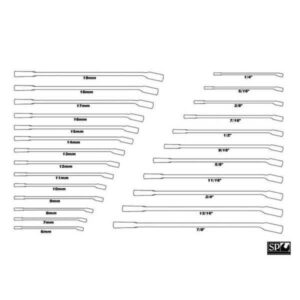 Sp Tools SP50015 22Pce Af & Metric Spanner Set In Foam Tray