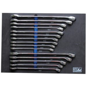 Sp Tools 15Pce Af & Metric Spanner Set In Foam Tray Sp50016