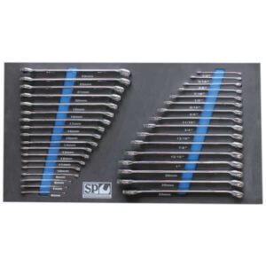 Sp Tools SP50018 34Pce Af & Metric Spanner Set In Foam Tray