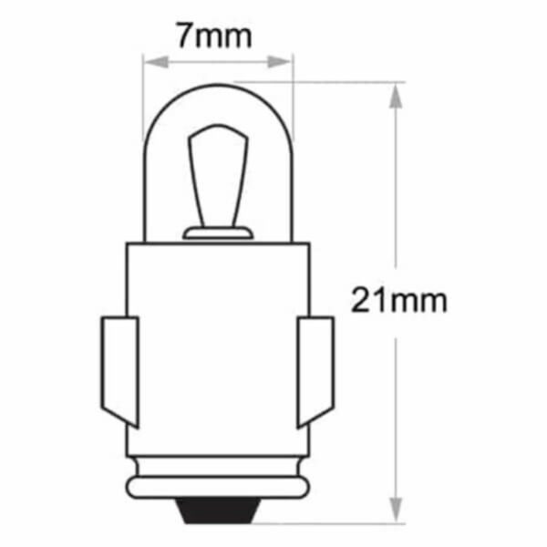 "Narva 12V 2W Standard Bayonet Globe - 1 Piece"