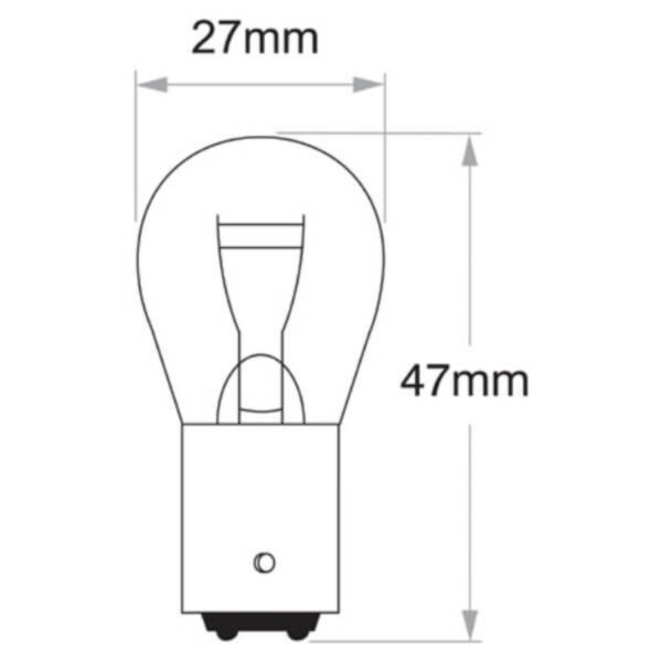 "Narva 12V 21/4W Standard Bayonet Globe - 1 Piece"