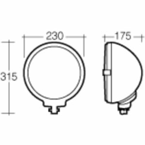 "Hella Long Range 12V Halogen Work Lamp - Bright Illumination for Any Job"