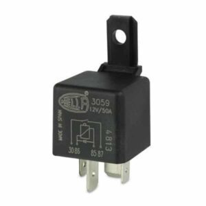 "Hella 12V 50A 4 Pin Mini Relay with Diode - Normally Open"