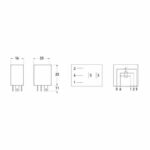 "Hella 12V 5 Pin On/Off Latching Micro Relay – 20A | Reliable, Durable, High-Performance"