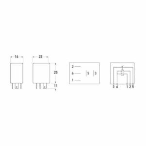"Hella 12V 5 Pin On/Off Latching Micro Relay – 20A | Reliable, Durable, High-Performance"