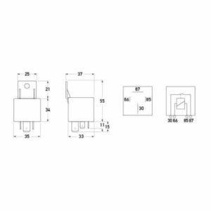 "Hella 24V 4 Pin High Capacity Relay – 60A | Normally Open | SEO Optimized"