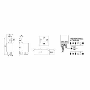 "24V Hella HCS Electronic Flasher Unit - Improve Visibility & Safety"