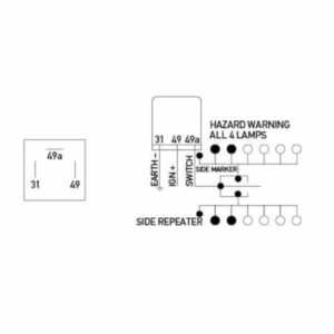 "12V 3 Pin Hella Electronic Flasher Unit - Reliable & Durable Flasher Unit"