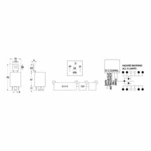 "Hella HCS Electronic Flasher Unit - 12V - 2 1 1 - Improve Visibility & Safety"