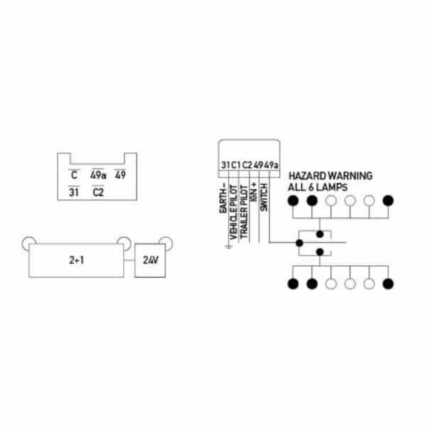 "24V 5 Pin Hella Electronic Flasher Unit - Improve Visibility & Safety"