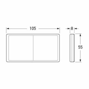 "Hella Retro Reflector 105 X 55mm - Enhance Visibility & Safety"
